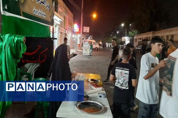  حضور جاماندگان حسینی در مرزهای خوزستان