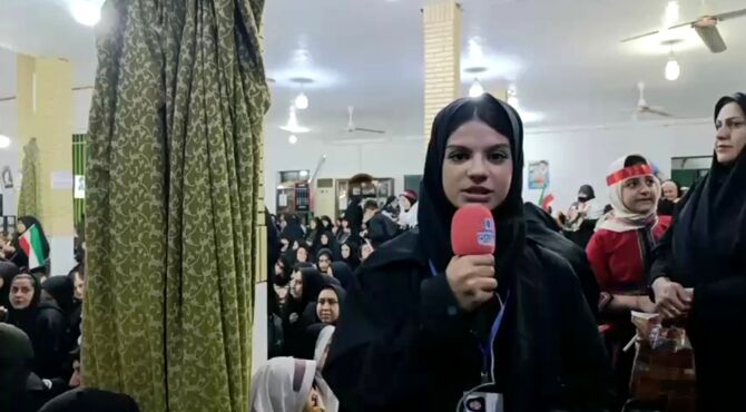 اجتماع بزرگ فرهنگیان و دانش آموزان شهرستان رامیان