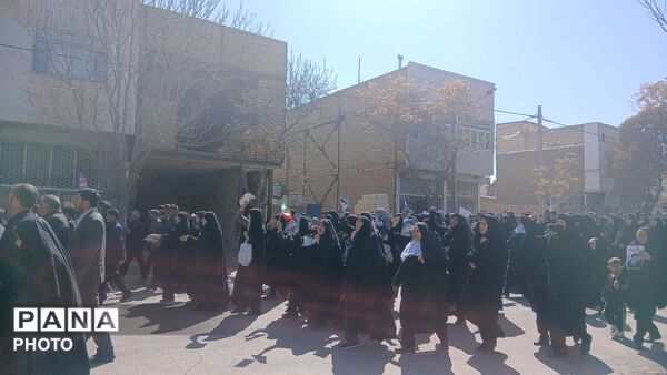 حضور پرشور مردم  شهرستان باخرز در خونخواهی رهبر شهید