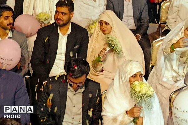 مراسم ازدواج آسان ۴۷ زوج جان فدا در شهرری