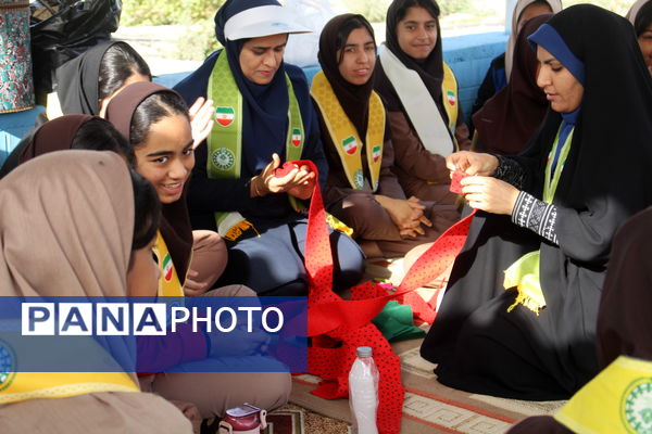 پنجمین روز از اردوی تمشک هرمزگان در اردوگاه سرخون بندرعباس