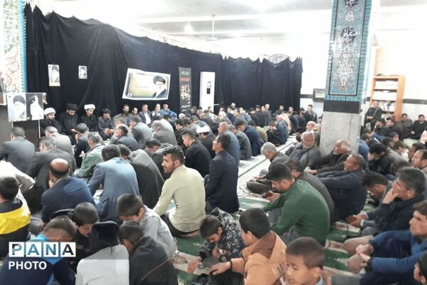 اجتماع بزرگ مردم قلعه رئیسی در پی شهادت رهبر معظم انقلاب 
