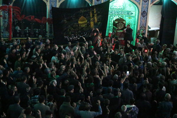 مراسم عزاداری فاطمیه در حسنیه چهارده معصوم یزد