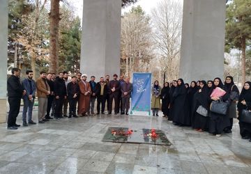 غبارروبی مزار شهدای گمنام به مناسبت هفته امور تربیتی