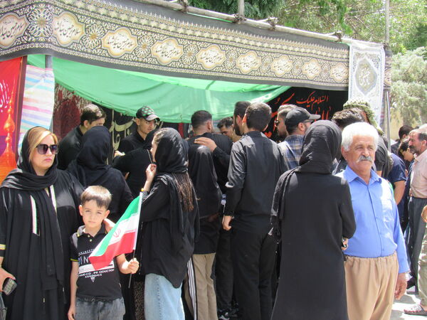مراسم تاسوعای حسینی در کامیاران 