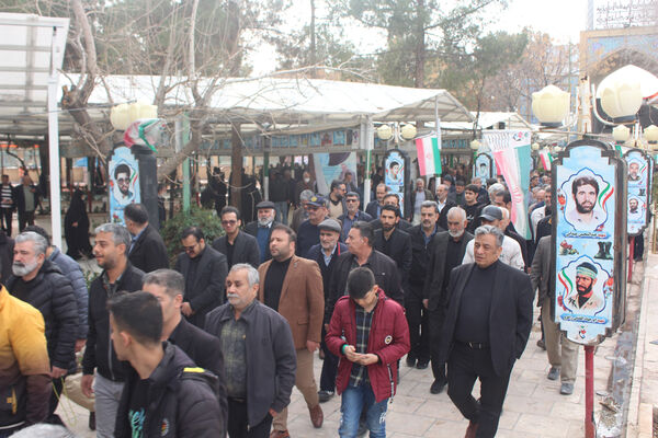 مراسم تشییع مادر شهید «حسین بی‌تا» در قم