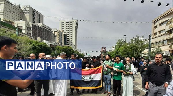 حضور پرشور مردم در تشییع پیکر مطهر رئیس جمهور و یاران همراه در مشهد مقدس