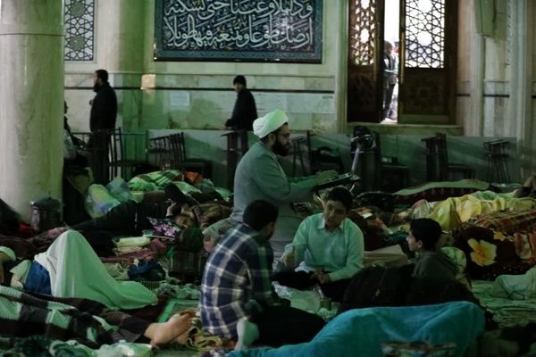 مراسم اعتکاف دانش آموزی در مسجد اعظم و مصلای قدس قم
