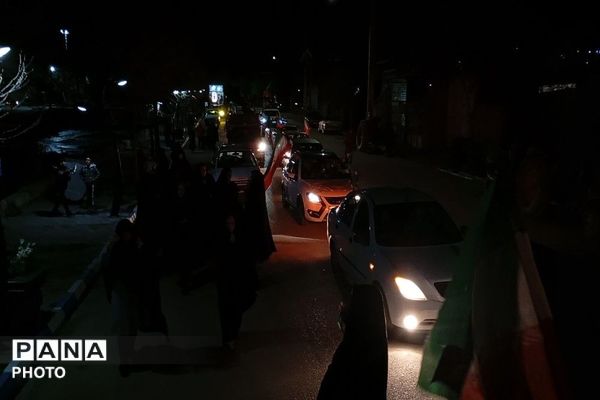 رژهٔ خودرویی در شهر بار نیشابور 