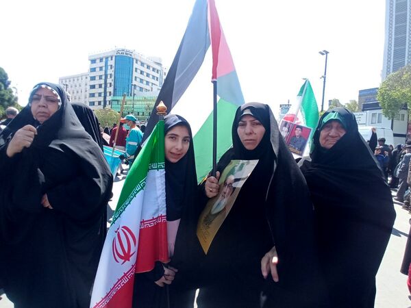 حضور پرشور مشهدی‌ها در راهپیمایی روز قدس؛ فریاد حمایت از فلسطین
