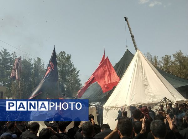 مراسم خیمه سوزان عصر عاشورا در بیرجند 