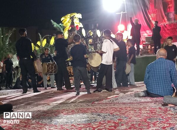 مراسم شب تاسوعای حسینی  در ناحیه۶ مشهد