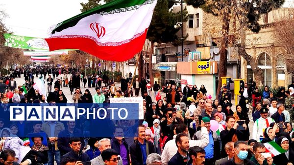 راهپیمایی یوم الله۲۲بهمن در شهرستان نیشابور 