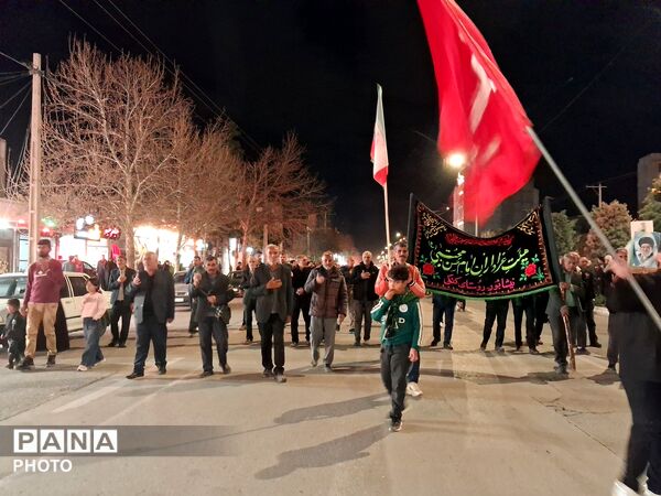 مراسم باشکوه وداع با پیکر دو شهید مطهر در نیشابور 