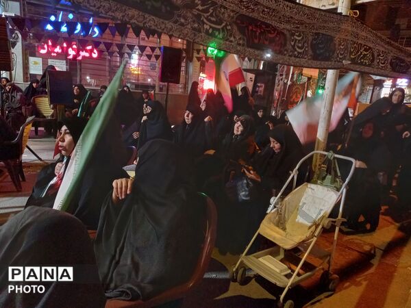 همراهی هیات زینب کبری(س) با کاروان نمادین اسرای کربلا
