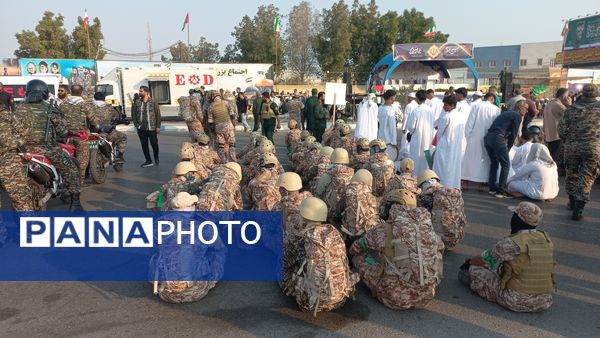 تجمع بسیجیان در بندرعباس