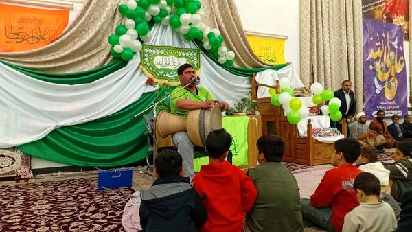 جشن باشکوه ولادت امام علی (ع) در روستای نقاب خلیل آباد