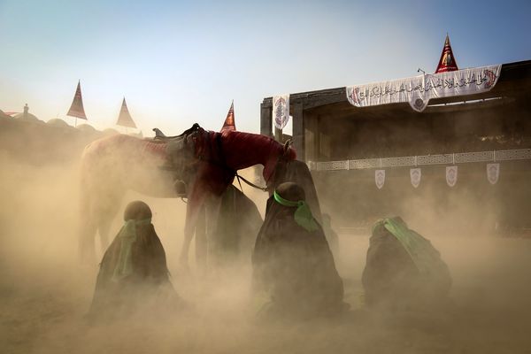 مراسم تعزیه‌خوانی در امامزاده شاه‌کرم اصفهان