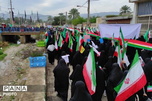 حضور پرشور مردم خشت‌ و کمارج در راهپیمایی روز قدس