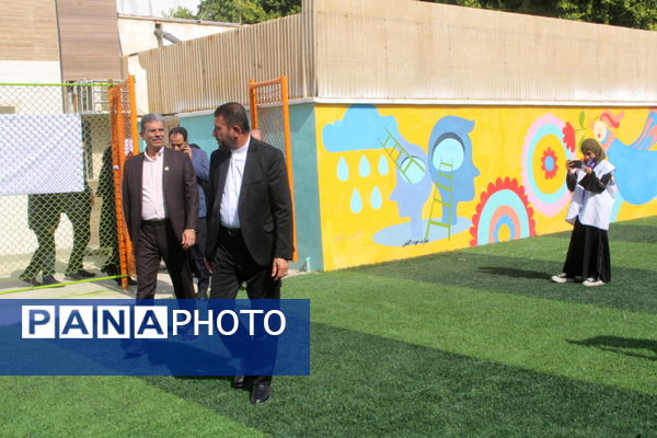 افتتاح زمین چمن مصنوعی و خانه ورزش در بوشهر