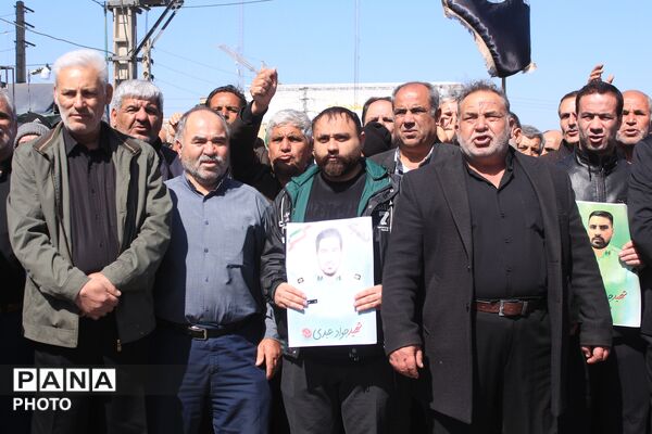 تشییع پیکر شهید سرگرد «جواد عبدی» در حملات آمریکایی - صهیونی
