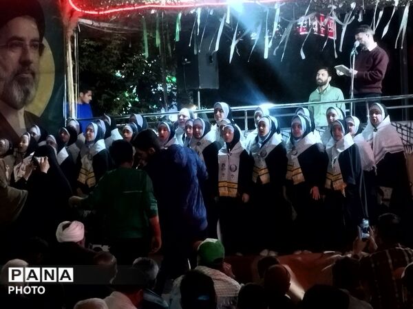 تداوم حضور مردم نیشابور در دویست‌وسی‌امین شب از شهادت قائد امت 