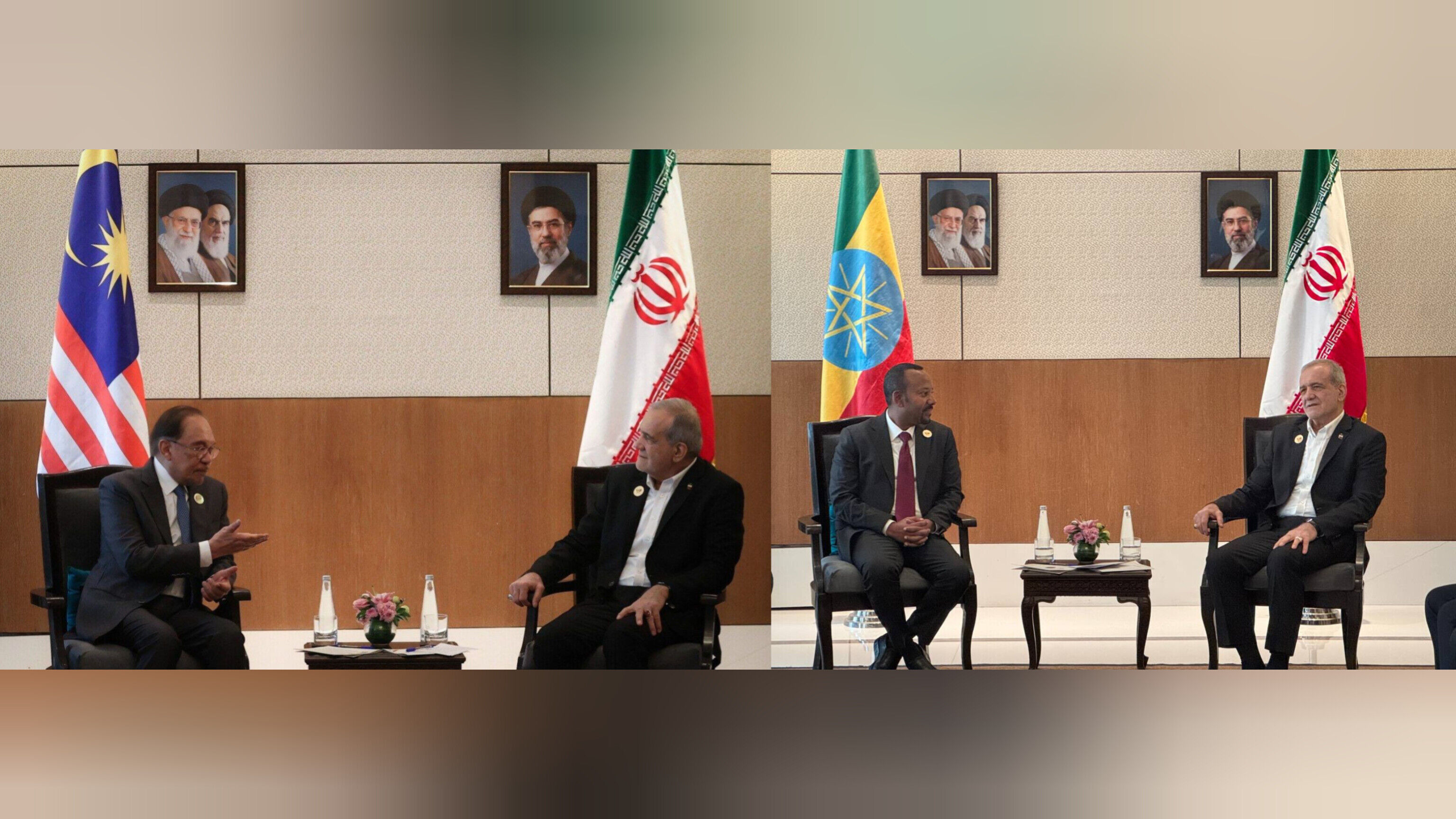 دیدار رئیس جمهور با سران کشورهای مالزی و اتیوپی 