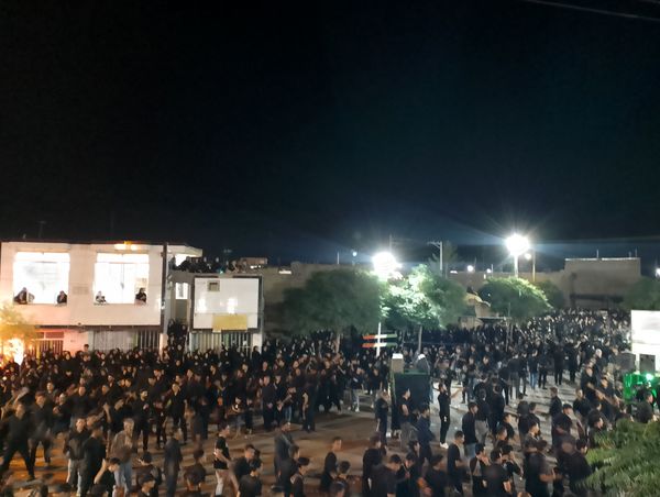 عزاداری هیئات روستای رزق آباد در شب دهم ماه محرم