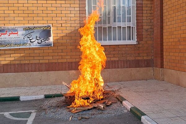 مراسم پدافند غیرعامل در دبیرستان بشارت بهارستان‌دو 