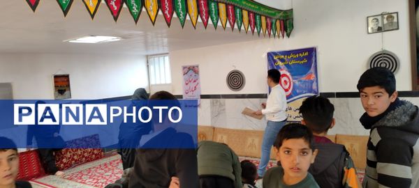 برگزاری مسابقات استعدادیابی دارت در روستای تنسوان شیروان