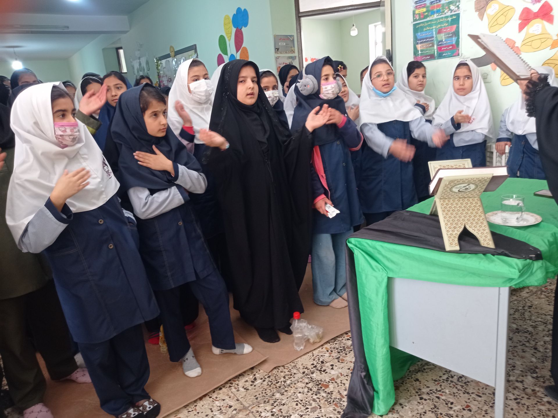 مراسم عزاداری شهادت حضرت فاطمه زهرا(س) در مدرسه شهید خاقانی شیروان