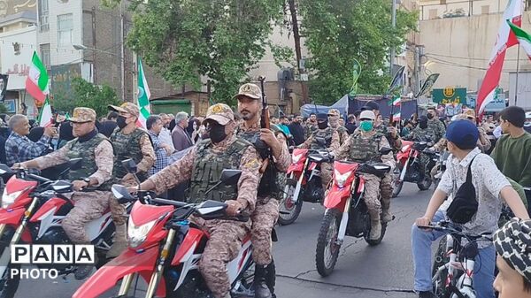 نمایش اقتدار و حمایت جان فدائیان امام رضایی ورامین