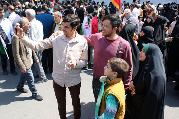 اعلام همبستگی مردم قم با فلسطین در راهپیمایی روز جهانی قدس