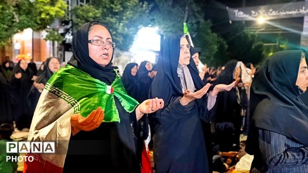 شصت‌ونهمین شب حماسه‌آفرینی مردم نیشابور رقم خورد