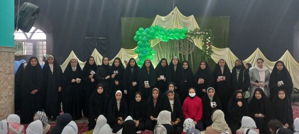 مراسم ولادت حضرت فاطمه زهرا در مهدیه صاحب زمان روستای دهنو شهرستان خلیل آباد