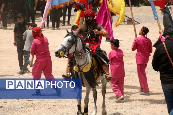 مراسم خیمه سوزی هیات «خیام الحسین» در قم