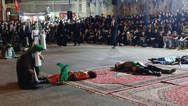 تعزیه‌خوانی در مسجد الهادی اهواز
