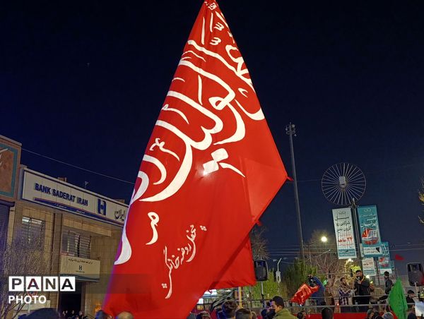 حضور پر شور و حماسی مردم نیشابور در هشتمین روز از شهادت امام شهید خامنه ای