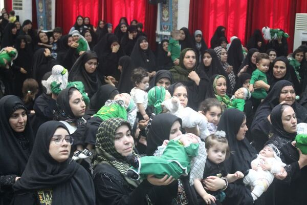 اجتماع بزرگ شیرخوارگان حسینی در حسینیه ثارالله یاسوج