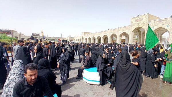 عزاداری زائران حضرت رضا (ع) 