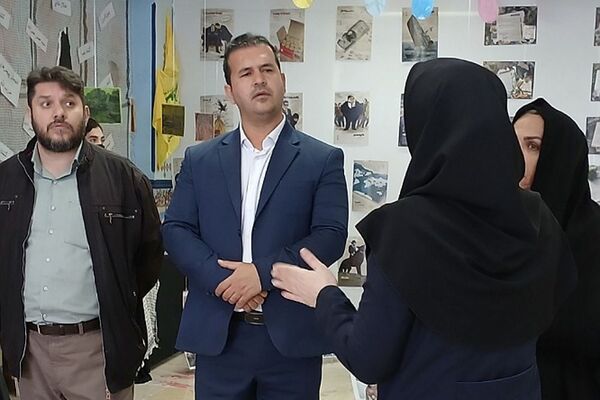 نمایشگاه غزه در مدرسه شهدای گمنام شهر پرند