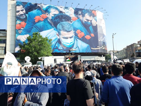 وداع با سید الشهدا خدمت