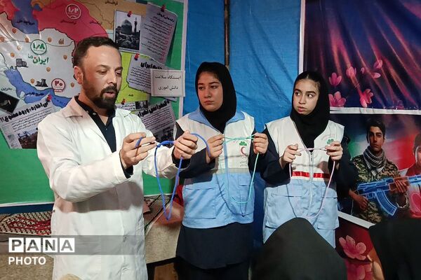 پیشتازان امدادگر، در تجمعات شبانه باقرشهر