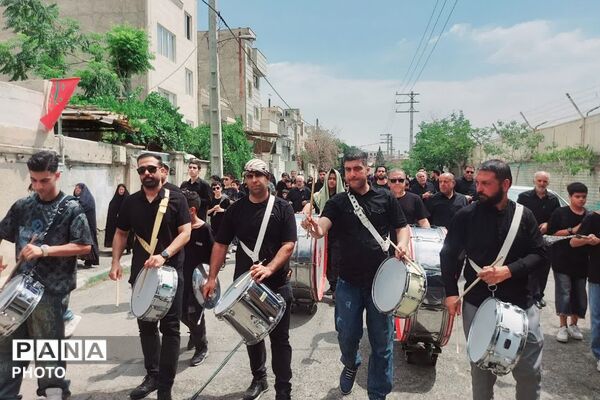 مراسم سوگواری قمربنی هاشم (ع) در شهرک گلشهر چهاردانگه