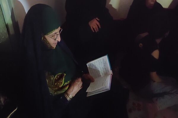 عزاداری شب هشتم ماه محرم در شهر بار 