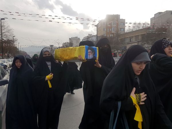 تشییع نمادین شهدای مقاومت درمشهد