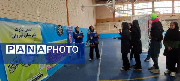 برگزاری مسابقه استعدادیابی دارت در اردوی تمشک دختران شهرستان شیروان