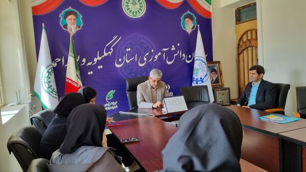 نشست نمایندگان مجلس دانش‌آموزی با رئیس سازمان دانش آموزی کهگیلویه و بویراحمد