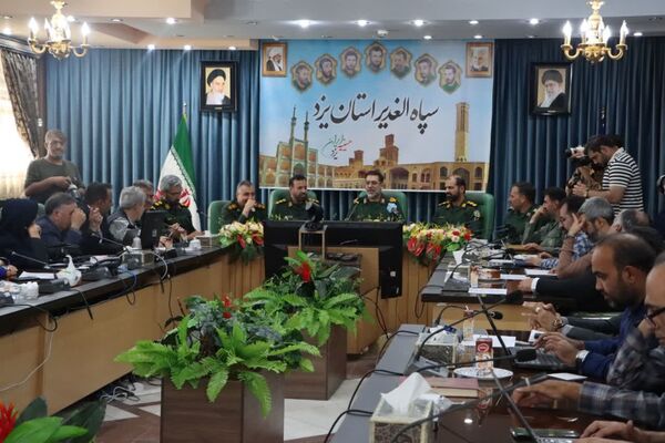 نشست خبری فرمانده سپاه الغدیر یزد