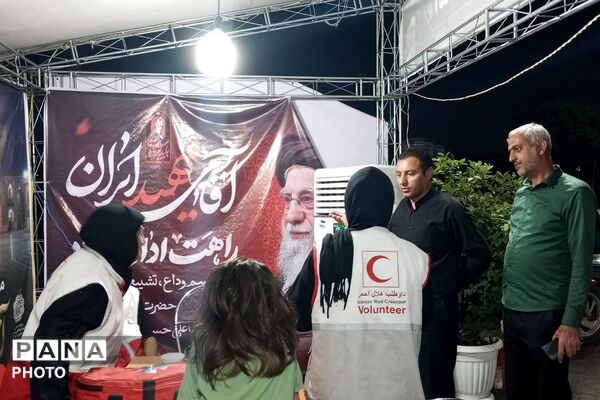 قرارگاه مرکزی اسکان مراسم وداع و تشییع رهبر شهید توسط شهرداری نصیرشهر
